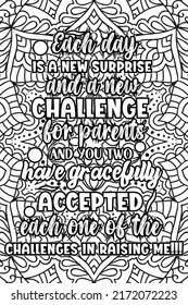 parents day quotes coloring page design. inspirational coloring pages design.