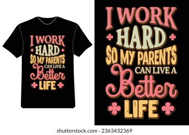 Parents Day t-shirt design, Love my parents gear, Parents Day gift ideas, Family love t-shirts, Mom and Dad appreciation.