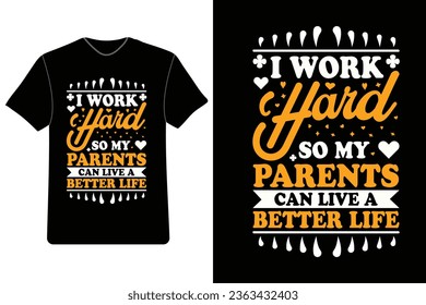 Parents Day t-shirt design, Love my parents gear, Parents Day gift ideas, Family love t-shirts, Mom and Dad appreciation.