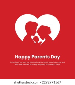 Parents day, vector illustration, flyer, banner, social media post, poster, typography, icons, colors, research, math, backdrop, Template for background