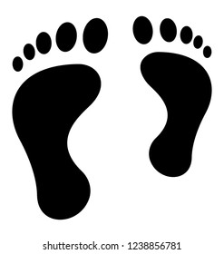 Parents feet solid icon design