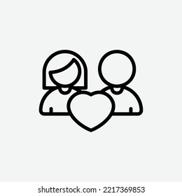  parents icon, isolated Student guidance outline icon in light grey background, perfect for website, blog, logo, graphic design, social media, UI, mobile app