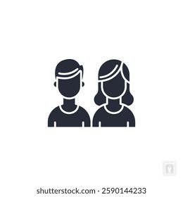 Parents icon. Parents Symbol sign for mobile concept and web design. Vector icon, Logo illustration, Vector graphics