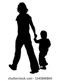 Parents with little child on white background