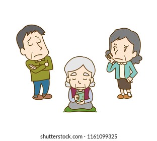 Parents and old lady