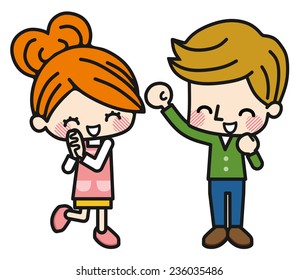 Parents smile
