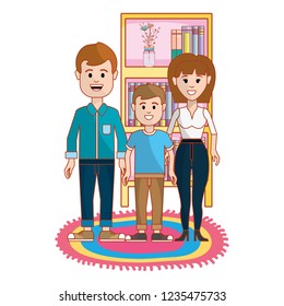 Parents with son design