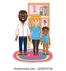 Parents with son design