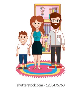 Parents with son design