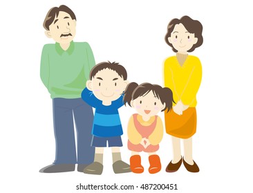 parents with their children / Type-B