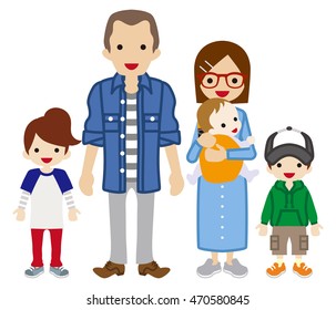 Parents and Three Children