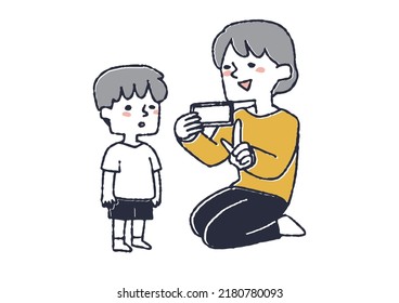 Parents who set rules on how to use smartphones What happens when a small child has a smartphone