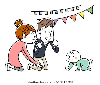 Parents who support babies