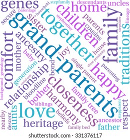 Parents Word Cloud On White Background Stock Vector (Royalty Free ...