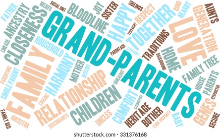 Parents word cloud on a white background. 