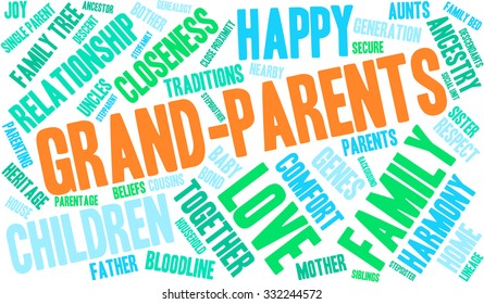 Parents word cloud on a white background. 