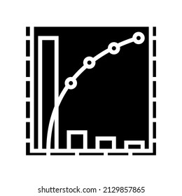 pareto chart glyph icon vector. pareto chart sign. isolated contour symbol black illustration