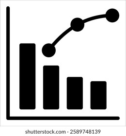 Pareto Chart Icon Element For Design