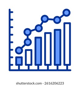 Pareto Chart Icon Element For Design