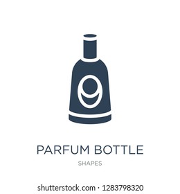 parfum bottle icon vector on white background, parfum bottle trendy filled icons from Shapes collection, parfum bottle vector illustration