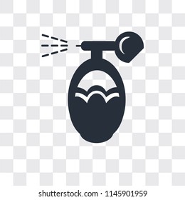 Parfum bottle vector icon isolated on transparent background, Parfum bottle logo concept