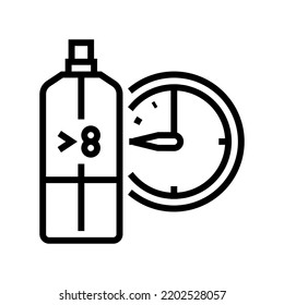 parfum kosmetische Linie Symbol Vektorgrafik. parfum kosmetisches Zeichen. isoliertes Kontursymbol