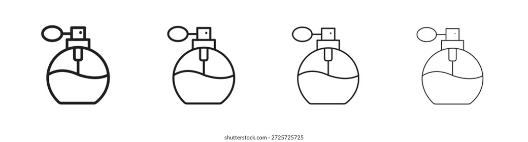 Parfum icon concept. Thin line symbol. Simple outline style vector