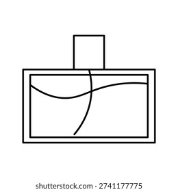 Parfum icon on white background