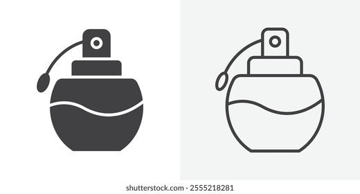 Parfum icon. outlined vector style.