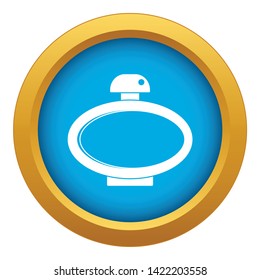 Parfume bottle icon blue vector isolated on white background for any design