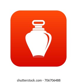 Parfume bottle icon digital red for any design isolated on white vector illustration