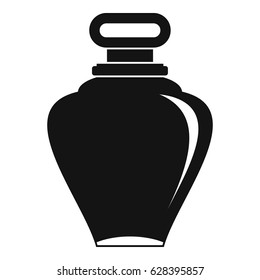 Parfume bottle icon in simple style isolated on white background vector illustration