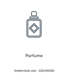 Parfume concept line icon. Linear Parfume concept outline symbol design. This simple element illustration can be used for web and mobile UI/UX.