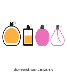 Parfume icon design template vector isolated illustration