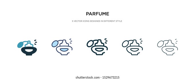 parfume icon in different style vector illustration. two colored and black parfume vector icons designed in filled, outline, line and stroke style can be used for web, mobile, ui