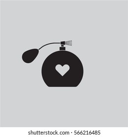 parfume icon with heart sign