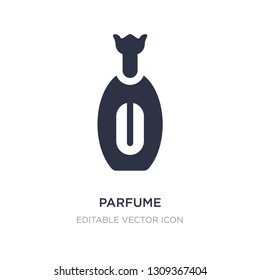 parfume icon on white background. Simple element illustration from Fashion concept. parfume icon symbol design.