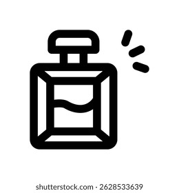 parfume line icon. Clean and minimalist vector icon for websites, mobile apps, presentations, and logos. Fully scalable and customizable for any project.