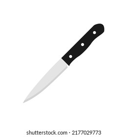 paring knife flat design vector illustration