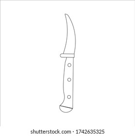 cuchillo de paro. ilustración para web y móvil