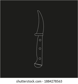 cuchillo de paro. ilustración para web y móvil