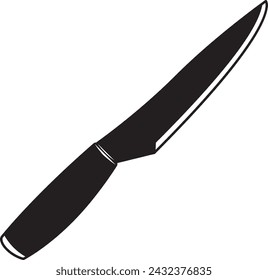 Paring Knife - Kitchen Knife Illustration in Vector