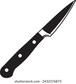 Paring Knife - Kitchen Knife Illustration in Vector