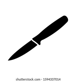 paring knife - kitchen utensils icon vector design template