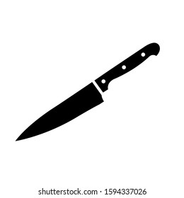 paring knife - kitchen utensils icon vector design template
