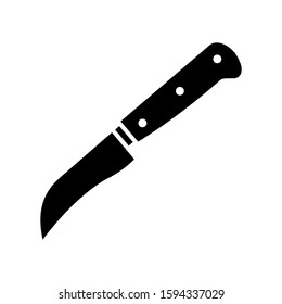 paring knife - kitchen utensils icon vector design template