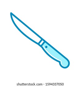 paring knife - kitchen utensils icon vector design template