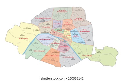 paris administrative map