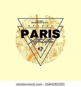 paris atlético simples vetor moda