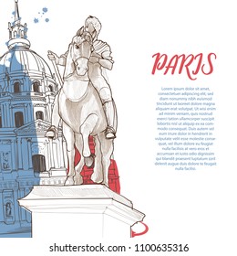 paris background design. paris sketch
